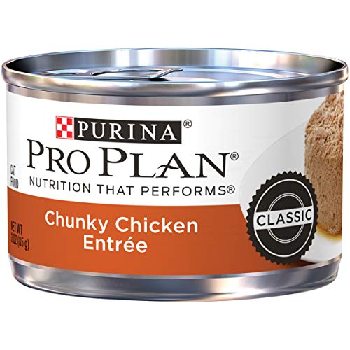 Purina Pro Plan Pate Wet Cat Food, Chunky Chicken Entree - (24) 3