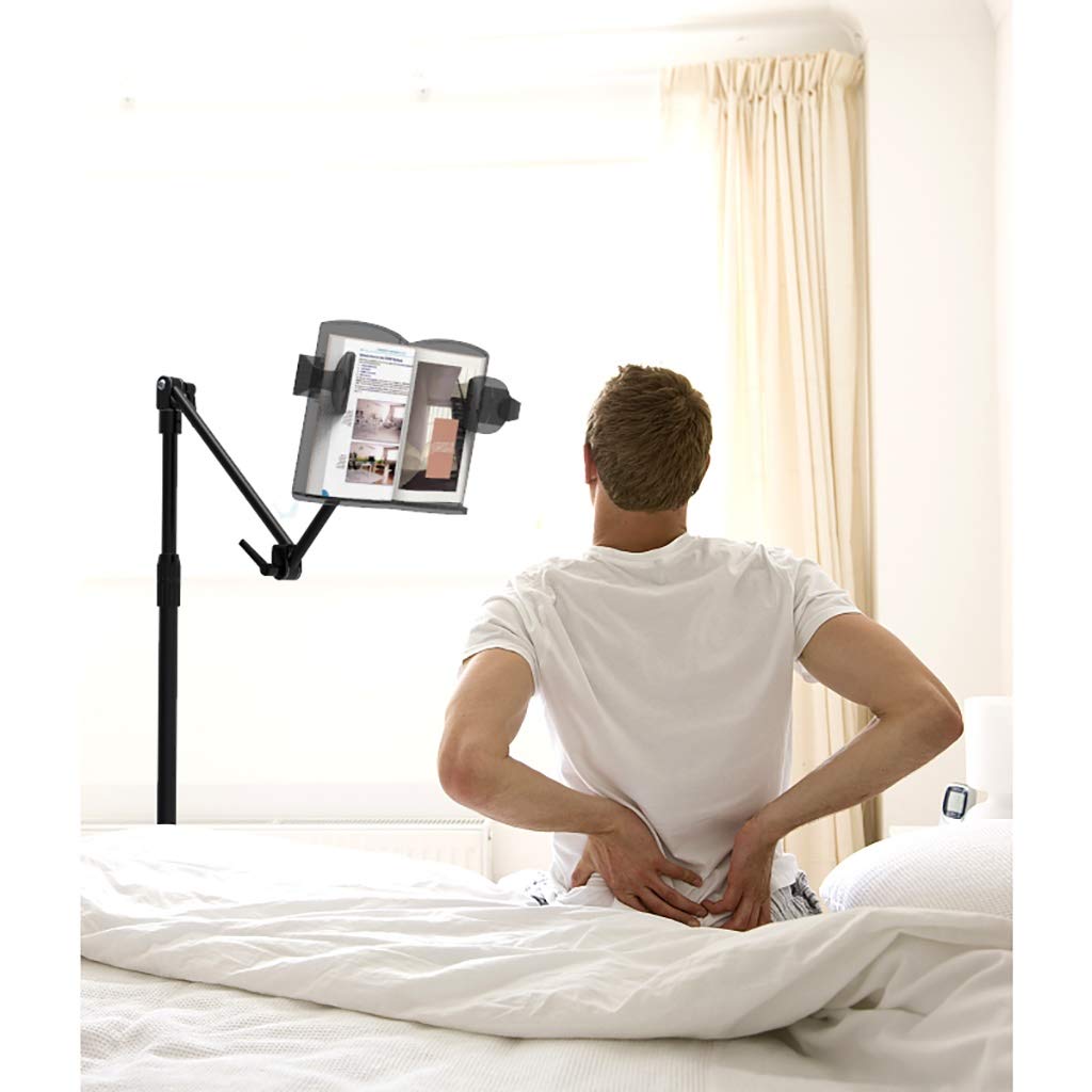 Soporte ajustable para libros con rotación de 360 grados para leer, portátiles y libros de texto