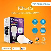 TCP Smart Wi-Fi LED Lightbulb Classic E27 Colour Tuneable White & Colour Changing Dimmable, Rgb
