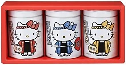Yamamoto Nori store X halo will Kitty seasoned seaweed glue chips 3 cans set (plum / sesame / brown rice) Kyushu Ariake Sea production domestic laver Gift gifts