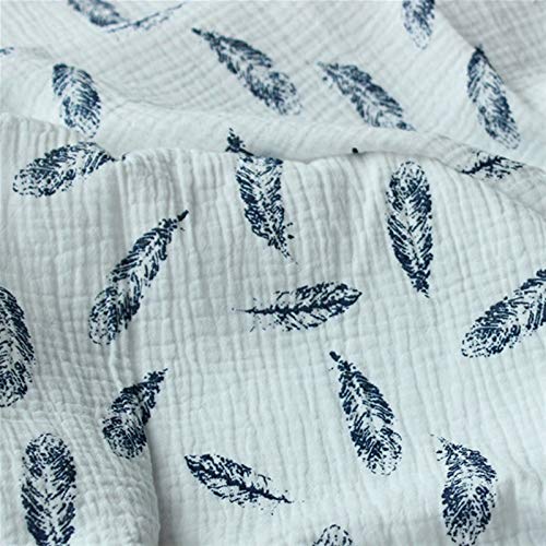 AIGUO Bricolage Couture De Tissus, 100 × 135 Cm / 39,4 × Double 53.1in Coton Couche Crêpe Tissu Vêtements Matériel, Accessoires Needlework (Color : Brown) Cover