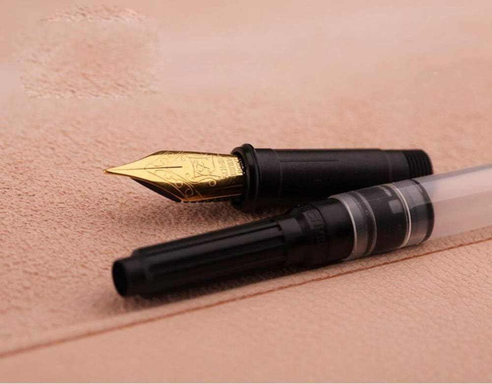 Lanxivi M200 Fountain Pen Blue Celluloid, SCHMIDT Iridium Fine Nib, Gold Clip Vintage Pens, Signature Pen Case Set