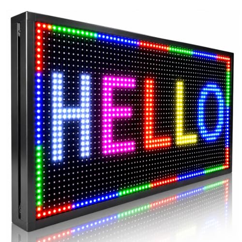 Image of P10(26 inch * 14 inch) Open Led Scrolling Sign Programmable Digital Outdoor Message Board Message Board Wifi Control Display Screen Matrix Panel Electronic For Business Full Color