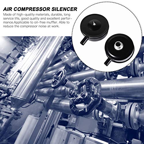 ULTECHNOVO 2Pcs Filtro de Entrada de Ar Do Compressor Corpo MetÃ¡lico Filtro de Entrada Silencioso S