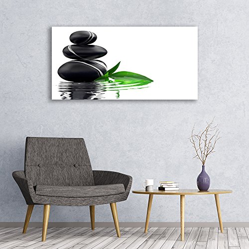 Tableau moderne Pierres et Feuilles pour illuminer un mur sombre
