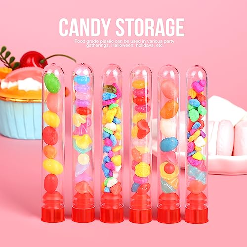 Teenitor TZS-029 50Pcs Test Tubes Plastic Test Tubes, 16×100Mm Clear Test Tube With Caps For Lab Plastic Test Tubes thumb #2