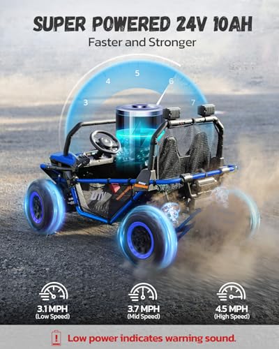 Elemara S608 24V 2 Seater Ride On Toys For Big Kids With Remote,10Ah Battery Operated Electric Car thumb #4