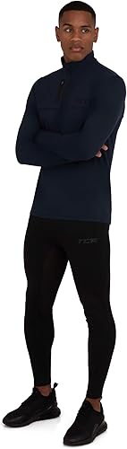 Miniatura 10 de TCA Fusion Pro Quickdry - Camiseta de manga larga con media cremallera para hombre