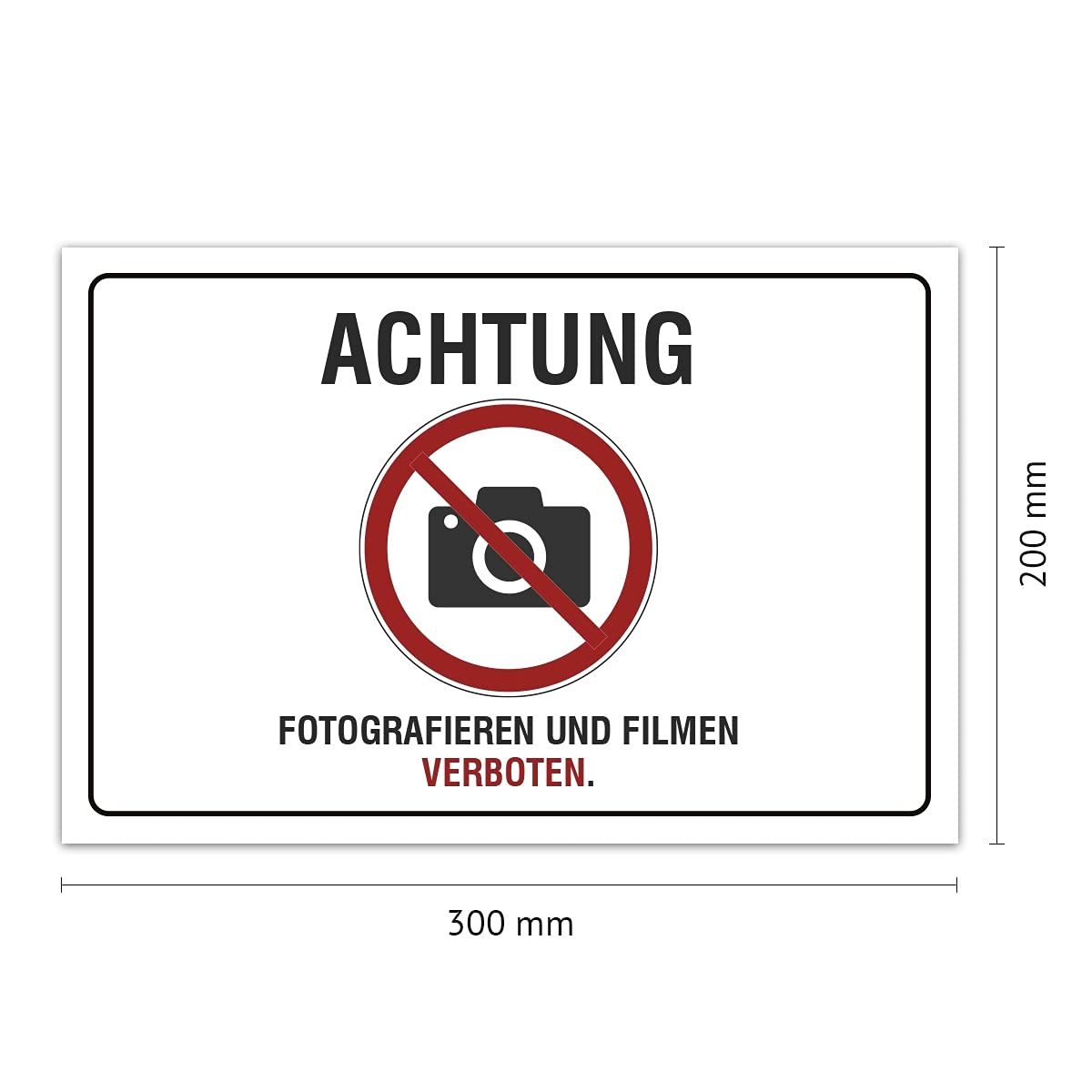 Aluverbund-Schild 'Mundschutz Tragen' – 20x30 Cm, 3 Mm Stark, UV-Druck, Wetterfest, Made In Germany