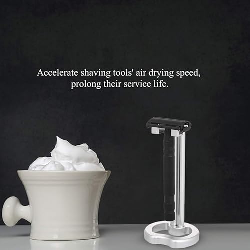 Miniatura 2 de EXCEART Soporte de afeitar de seguridad, soporte para cepillo de afeitar, soporte de afeitado, soporte de afeitado de seguridad, soporte recto para