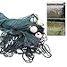 Fishing Net with Foam Float, 10 X 65FT Green Fishing Hand Made Beach Seine Equipment Trammel Fishing Drag Cast with Large Floats and Lead Sinkers