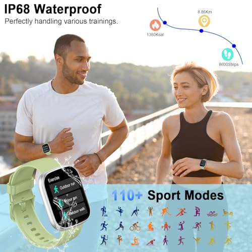 Image of Smart Watch for Men Women(Answer /Make Call), 2026 New1.91 inchHD Smartwatch with Heart Rate /Sleep Monitor /Pedometer /Calories Fitness Watch 110+ Sport Modes IP68 Waterproof Activity Tracker for Android iOS