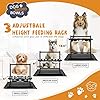 Emfogo-Dog-Bowls-Elevated-Dog-Bowls-Stand-Adjustable-Elevated-3-Heights5in-9in-13in-with-Spill-Proof-Mat-Raised-Dog-Bowl-for-Large-Dogs-165x16-inch 3 In 1 Adjustable Height Bowl Stand