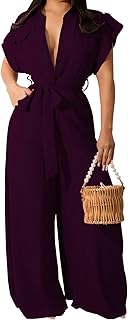 Women's Elegant Off Shoulder Long Pants Sexy Bodycon Wide Leg Jumpsuits Club Rompers