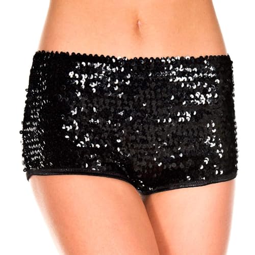 MUSIC LEGS Women's Sequined Booty Shorts