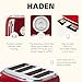 Haden Dorset 4 Slice Wide Slot Stainless Steel Toaster with Adjustable Browning Control & Non-Slip Feet, Rectory Red