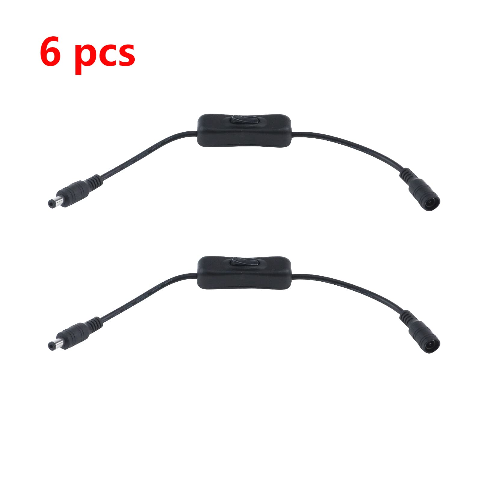 Snapklik.com : Antrader 6pcs DC Inline On/Off Switch
