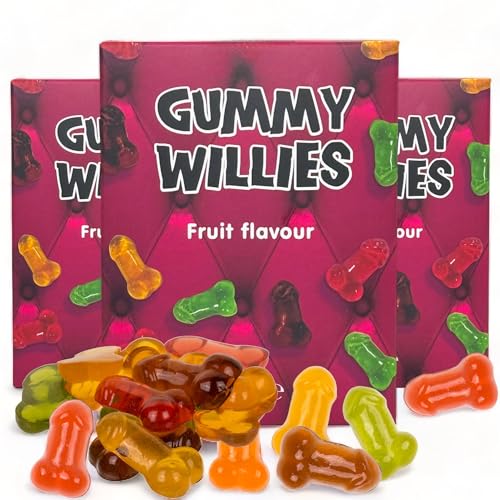 MIJOMA Penis Fruchtgummi - 3-Fach Party-Power! Lecker, Fruchtig, Überraschend - das Highlight auf jedem Junggesellen- oder Junggesellinnenabschied. 3er Packung für dreifache Scarfdown-Lust, 3 x 100g