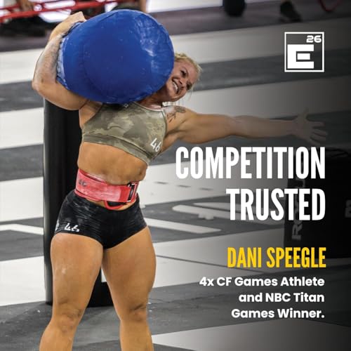 Image of Self-Locking Weight Lifting Belt | Premium Weightlifting Belt for Serious Crossfit, Power Lifting, and Olympic Lifting Athletes (26 inch - 30 inch, Around Navel, Small, Red)