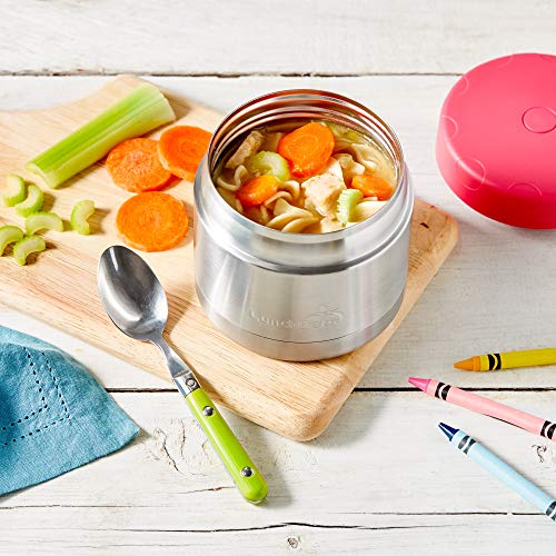 Lunchbots 12Oz Thermos Stainless Steel Wide Mouth - Insulated Thermos With Vented Lid - Keeps Food Hot Or Cold For Hours - Leak-Proof Portable Thermal Food Jar Is Ideal For Soup - 12 Ounce - Pink #TOP6