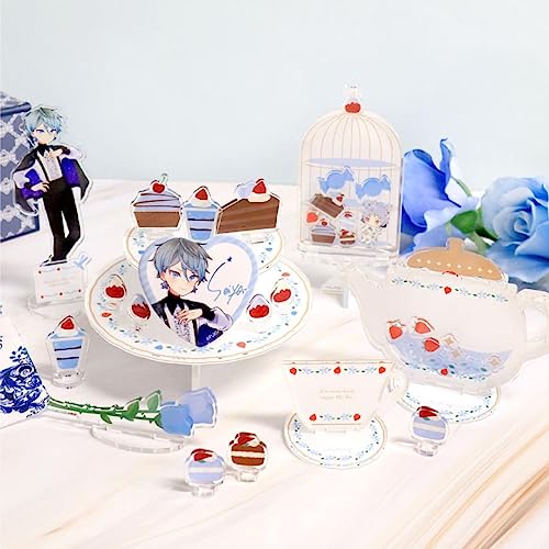 Fukuya Strawberry Chocolate Afternoon Tea Acrylic Frame Blue Blue