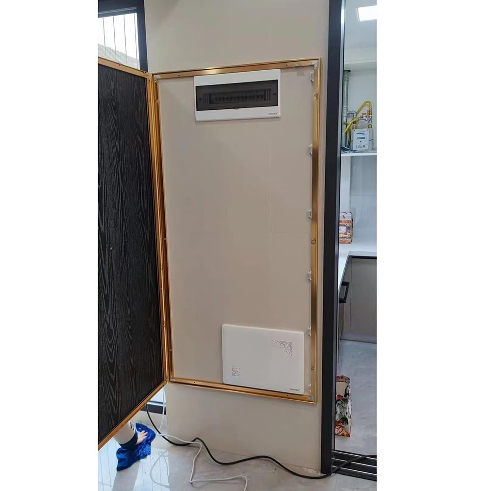 Dekoracyjna osłona skrzynki licznika elektrycznego, aluminiowa rama grafika do panelu elektrycznego - stylowa dekoracja ścienna do kuchni