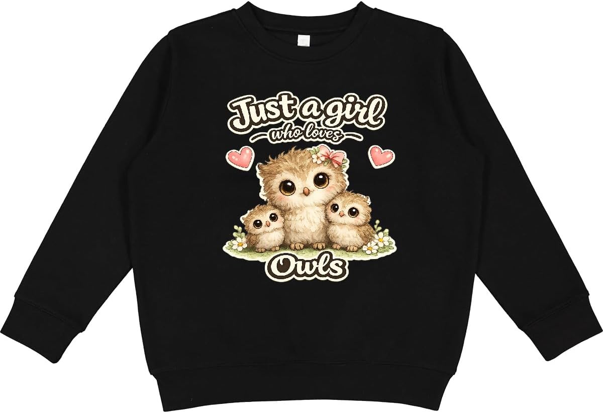 inktastic Owl Lover Girl Youth Sweatshirt