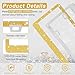 Amiss Bling License Plate Frame for Women, 2Pack Rhinestone Handcrafted Crystal Premium Stainless Steel, Stainless Steel Car Decorative Accessories with Diamond Sparkle Glitter Caps (Gold)