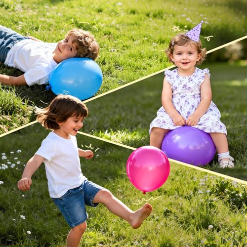 Image of Bezente Pro Duralatex Clear Extra-Thick Balloons 100 Pack 12 inch | Transparent Balloons for Long-Lasting Professional Party Decorations, Large Wedding Bridal Shower Birthday Bubble Party