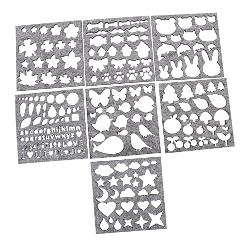 CORHAD 7 Pcs wool felt mold felting mold DIY craft tools hand embroidery kit embroidery kits DIY felt pattern felt pumpkin pattern Needle Felt Mould Felt Craft Shaping Mold self made set