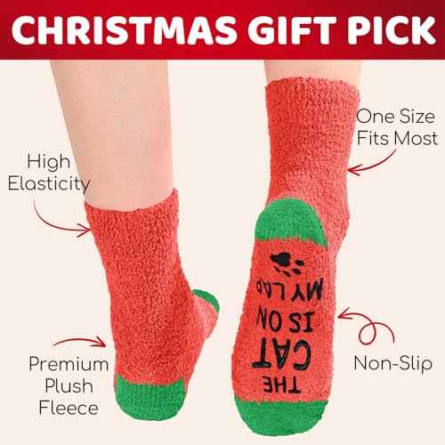 Image of HAPPYPOP Christmas Socks for Men Women - Christmas Gifts Stocking Stuffers for Teens Animals