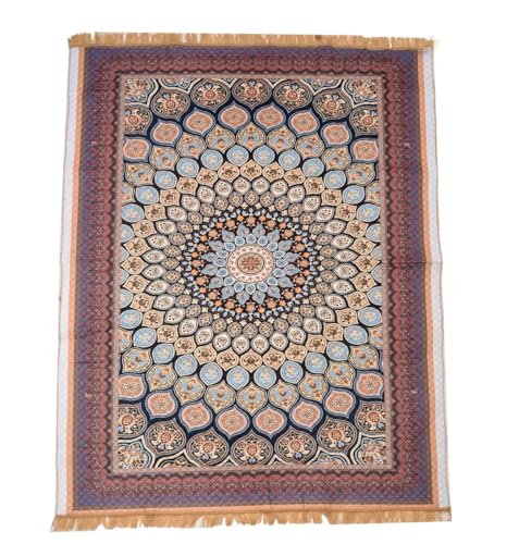 Image of COZY FURNISH Modern Abstract Area Rug, 5 x 7 Feet, Multi-Color Marble Pattern, Living Room Carpet with Suede Backing (Multicolor04, 5X7(Inches))