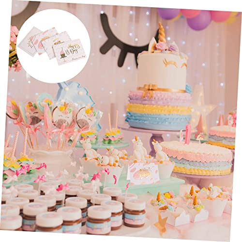 NOLITOY 200 Unidades Cartão De Aniversário Cartões De Aniversário Em Massa Com Envelopes Obrigado Di