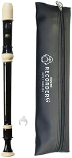 iLLO Alto Recorder instrument kids flute German Type Fingering for Easy Play Beginner 3-pieces construction