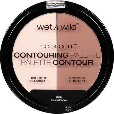 Wnw C705a Pwdr Caramel To Size .44z Wet N Wild C750a Contouring Pallete Powder Caramel Toffee .44oz