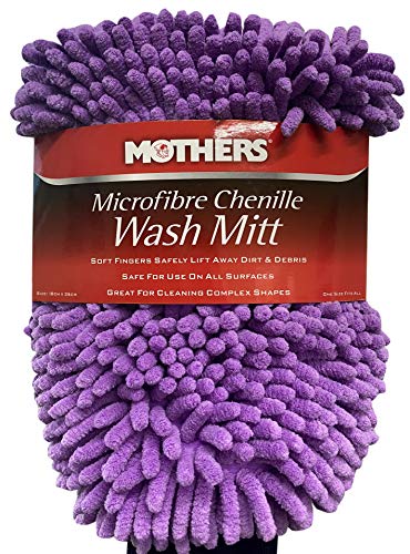 MOTHERS Microfibre Chenille Wash Mitt, Purple