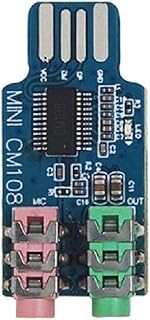 KieTeiiK Drive-free USB Sound Card Module Cm108 Chip Notebook External Sound Card Plug-and-Play With 3.5mm Microphone External Sound Card For Laptop