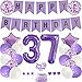 Yunchu Online 37. Geburtstag Dekoration Mann Frau Lila Tortendeko Geburtstag Lila White Party Deko