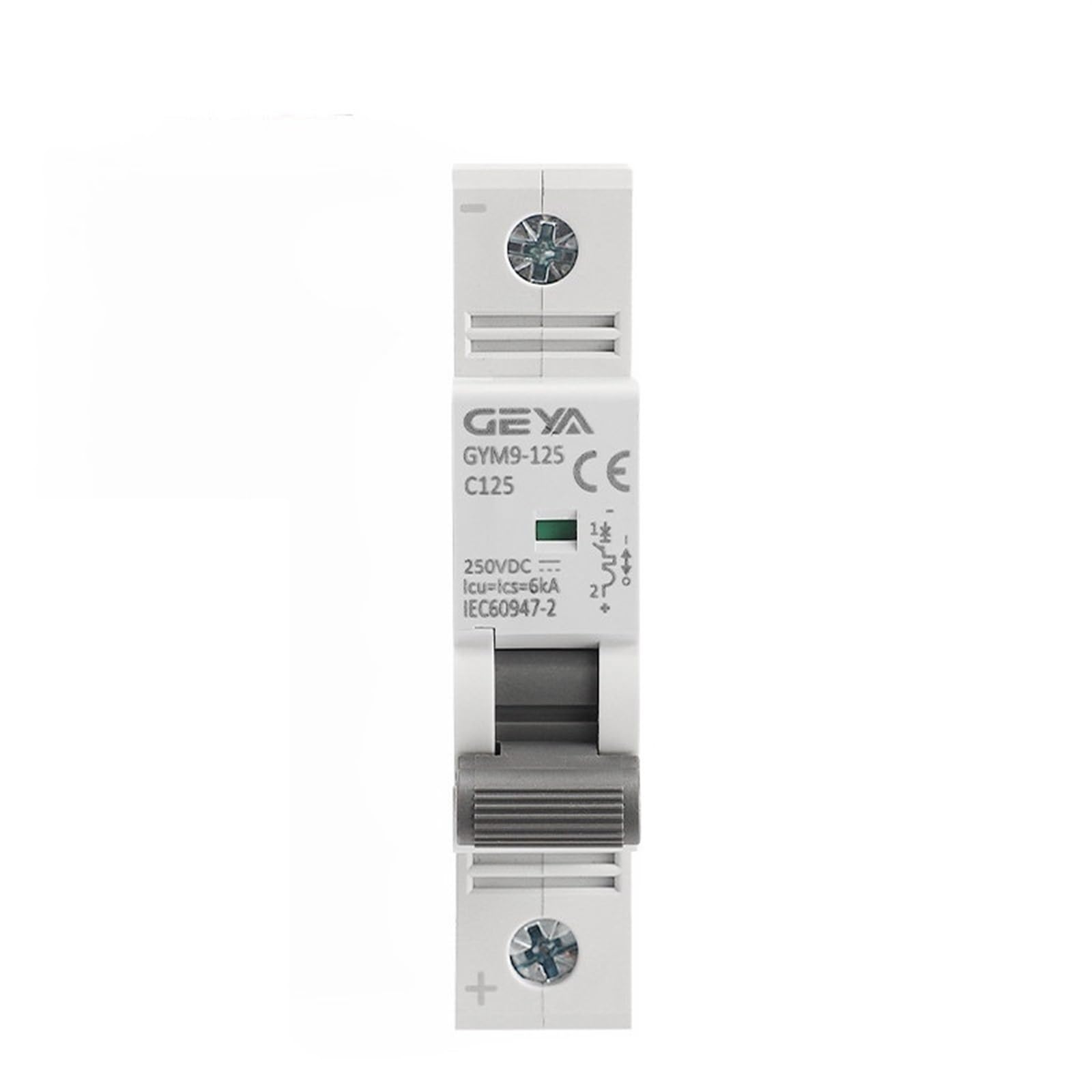 Rcgknnmuz 25V Gym9-125 Din Rail Dc Mcb 6Ka 1P 250Vdc 80A 100A 125A Dc Circuit Breaker(25V)