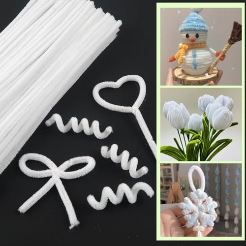 TOAOB 200pcs Fil Chenille Tiges de Fils Chenille Cure Pipes Cleaner Couleurs Assorties Cleaners Crafts Set 6mm x 300mm pour DIY Artisanat Décoration Fournitures Loisirs Creatifs - vue 4