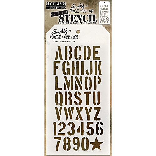 Stampers Anonymous THS089 Tim Holtz Layered Stencil 4.125