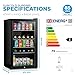 Subcold Super85 LED - Under-Counter Fridge | 85L Beer, Wine & Drinks Fridge | LED Light + Lock and Key | Energy Efficient (Black, 85L)…