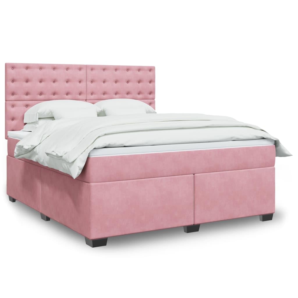 Cama de muelles de 180 x 200 cm con muelles ensacados y cabecero ajustable en altura para dormitorio juvenil