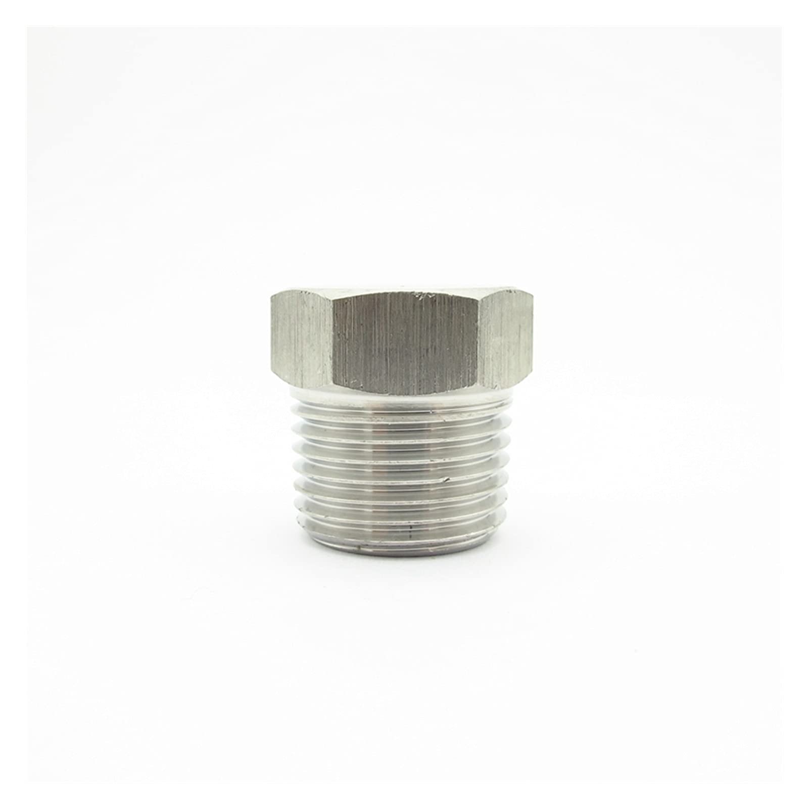 HMTE Raccordi per Tubi 1/8" 1/4" 3/8" 1/2" 3/4" 1" Filettatura Maschio NPT Raccordo per Tubi con Tappo a Testa Esagonale in Acciaio Inox 304 (Specifiche Filettatura: 1") (1/2")