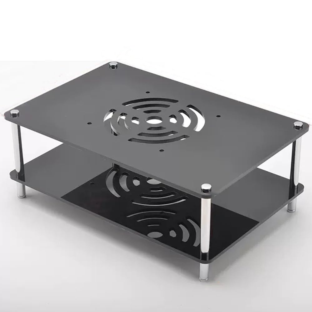 Support en métal avec mini étagère verticale acrylique 2 niveaux gain de place