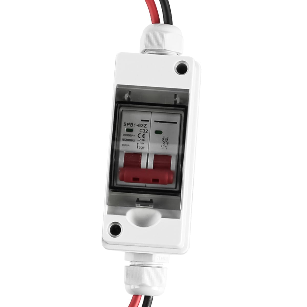 Sarini Scatola combinatrice fotovoltaica Isolatore CC Interruttore automatico 500 V 32 A - Scatola di giunzione per sistema di pannelli solari impermeabili per esterni