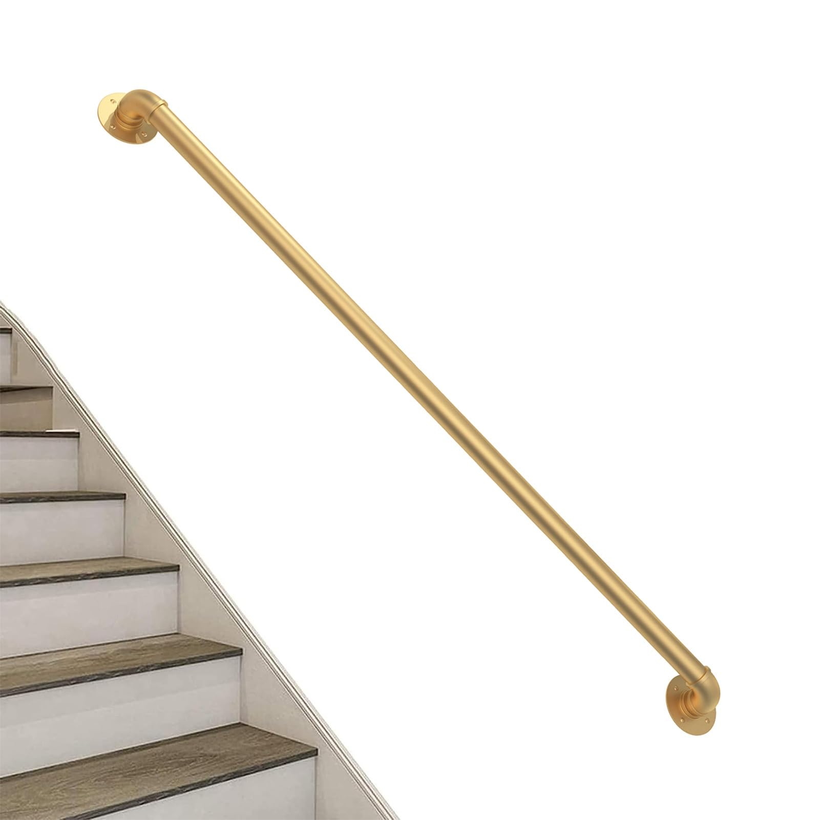 Main courante pour escalier intérieur et accès de bar