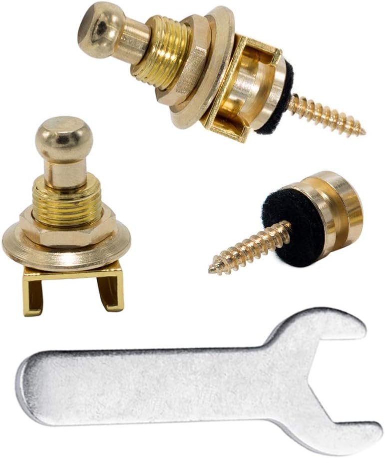 Rayzm Guitar Strap Locks Set, Security Strap Lock System for Acoustic