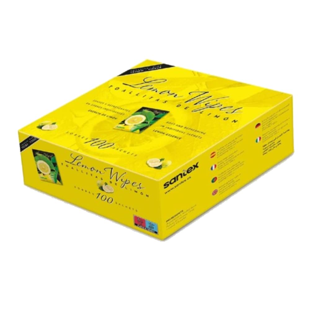 Toallitas Lemon Wipes | Fabricadas en tejido sin tejer | Superficie suave microperforada, no se rompen y no dejan residuos | Pack de 100 unidades