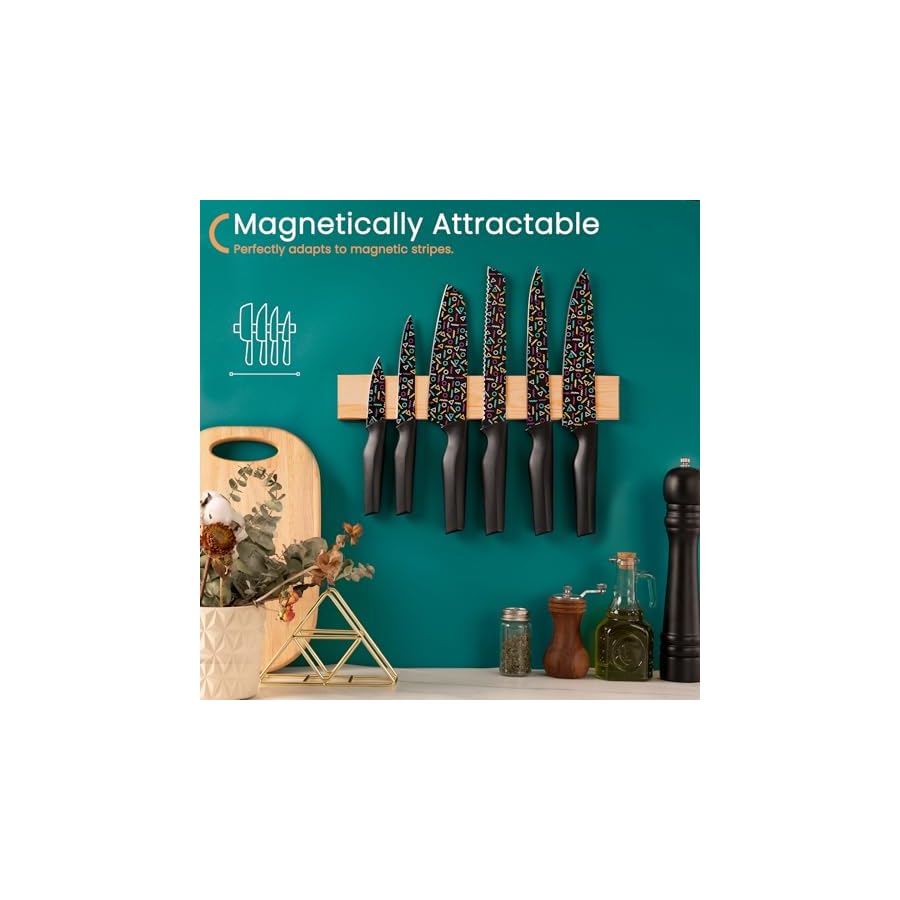 Astercook-Knife-Set-12-Pcs-Geometric-Figure-Kitchen-Knife-Set-6-Anti-Rust-Coating-Stainless-Steel-Kitchen-Knives-with-6-Blade-Guards-Dishwasher-Safe Astercook Knife Set, 12 Pcs Geometric Figure Kitchen Knife Set, 6 Anti-Rust Coating Stainless Steel Kitchen Knives with 6 Blade Guards, Dishwasher Safe